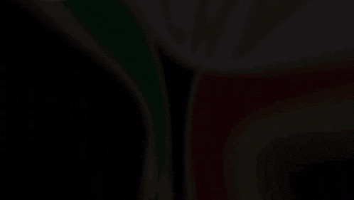 a close up of a ychy logo with a black background
