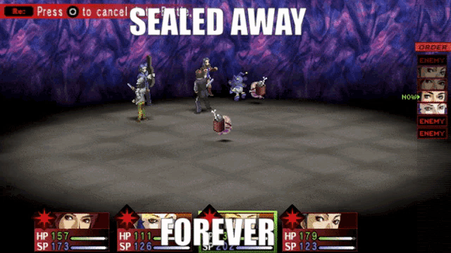 a screenshot of a video game called sealed away forever