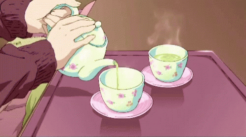 Tea Anime GIF - Tea Anime Drink GIFs