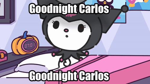 Kuromi Goodnight GIF - Kuromi Goodnight Carlos GIFs