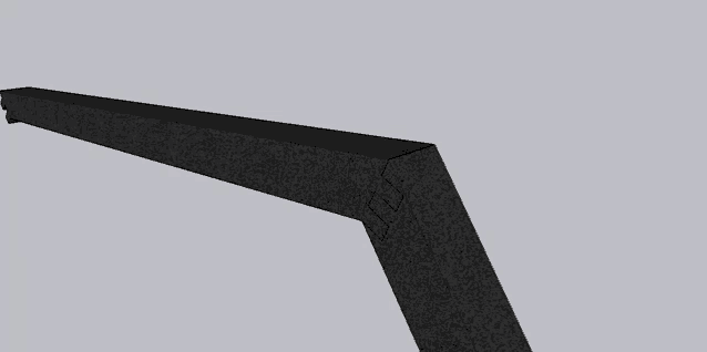 a computer generated image of a black object on a white background