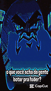 a blue background with a picture of a butterfly and the word capcut