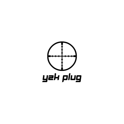 a black and white logo for a company called yakh plug
