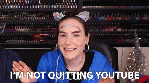 Im Not Quitting Youtube Eyebrows GIF - Im Not Quitting Youtube Youtube Eyebrows GIFs