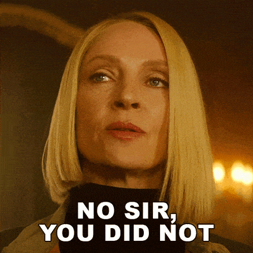 a woman says no sir you did not in front of her