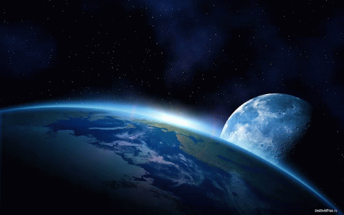 Earth And Moon Space GIF - Earth And Moon Space GIFs