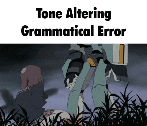 Flcl Tone Altering Grammatical Error GIF - Flcl Tone Altering Grammatical Error Canti GIFs