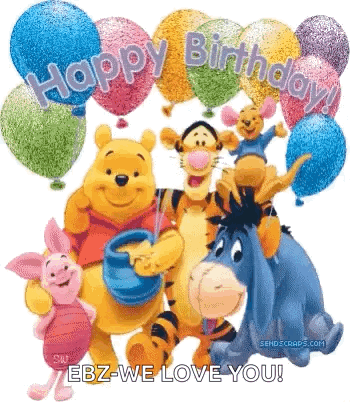 Pooh Happybirthday GIF - Pooh Happybirthday Birthdayballoon GIFs