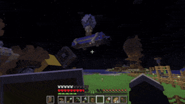 a screenshot of a video game with a statue in the background