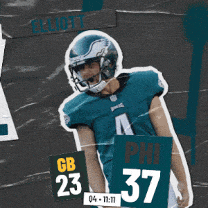 Philadelphia Eagles (37) Vs. Green Bay Packers (23) Fourth Quarter GIF