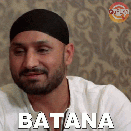 Batana Bhajji GIF - Batana Bhajji Harbhajan Singh GIFs