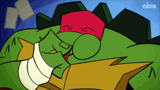 a cartoon character with a nick logo on the bottom right