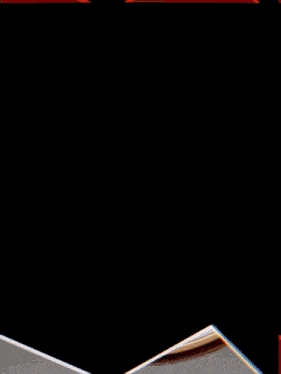 a computer generated image of a triangle with a red circle on it