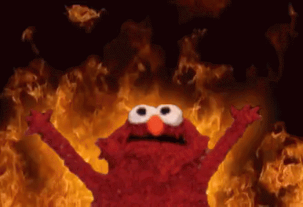 Elmo Fire GIF - Elmo Fire Flames GIFs