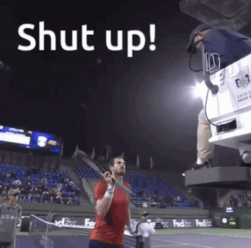Andy Murray Murray GIF - Andy Murray Murray Shut Up GIFs