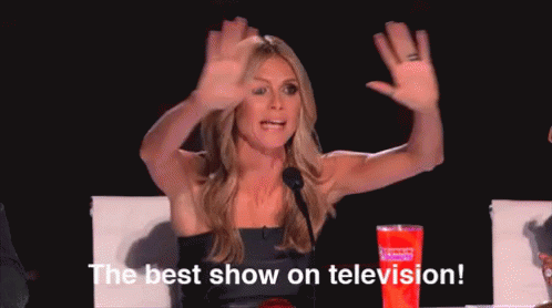 The Best Show On Television! GIF - Heidi Klum Best Show Agt GIFs