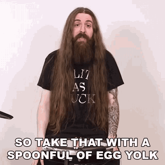 So Take That With A Spoonful Of Egg Yolk Samus Paulicelli GIF - So Take That With A Spoonful Of Egg Yolk Samus Paulicelli 66samus GIFs