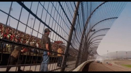 Herbie Driving On Fence GIF - Herbie Driving On Fence Racing GIFs