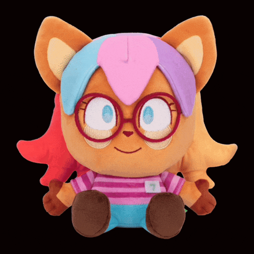 a stuffed animal with the number 7 on it