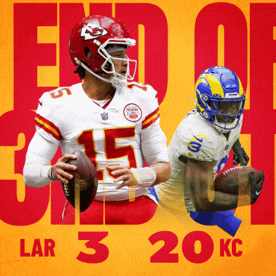 an advertisement for the lar 3 20 kc football game