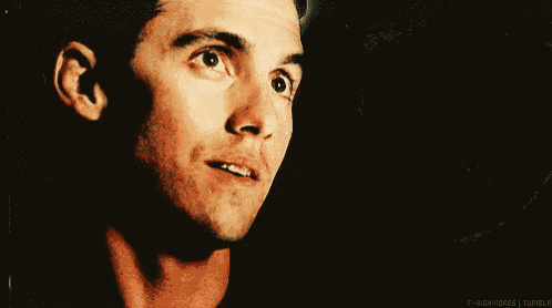 a close up of a man 's face with the words f-nightmares tumblr visible