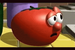 Veggietales Sad Tomato GIF
