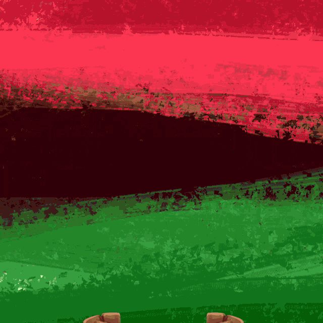 the word freedom is written in white on a red green and black background