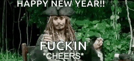 jack sparrow from pirates of the caribbean is sitting in a chair holding a glass of champagne and smoking a cigarette .