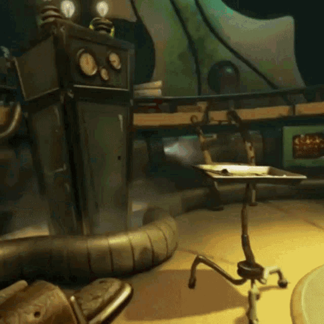 a picture of a dentist 's office with the caption dentist man jumpscare
