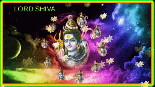 Lord Shiva Spin GIF - Lord Shiva Spin Flowers GIFs