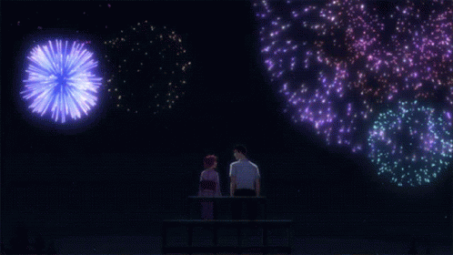 Fireworks Anime GIF - Fireworks Anime Couple GIFs
