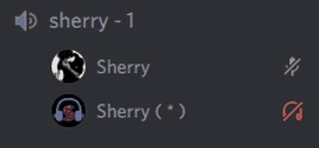 a screenshot of a discord conversation between sherry and sherry 1