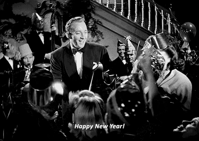 Happy New Year Bing Crosby GIF - Happy New Year Bing Crosby Holiday Inn GIFs