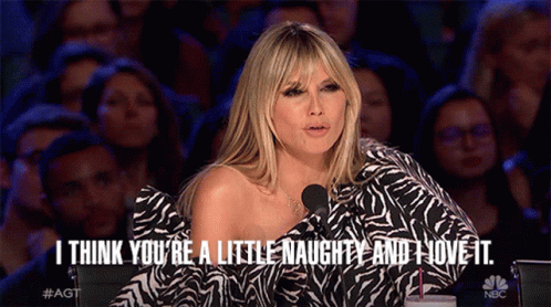 I Think Youre A Little Naughty And I Love It Americas Got Talent GIF - I Think Youre A Little Naughty And I Love It Americas Got Talent Im Loving It GIFs