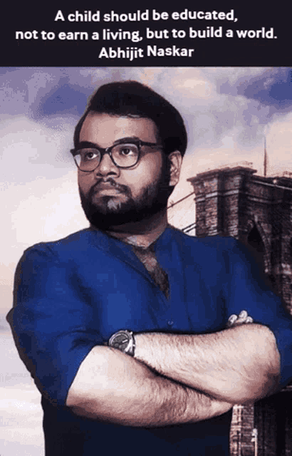 a picture of a man with a quote from abhijit naskar