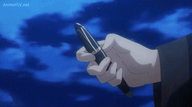 a close up of a person 's ear with the website animeflv.net visible