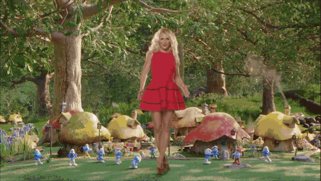 Britney Smurfs GIF - Britney Smurfs Happy Dance GIFs
