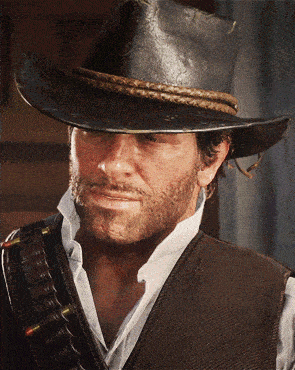 a close up of a man wearing a cowboy hat and vest