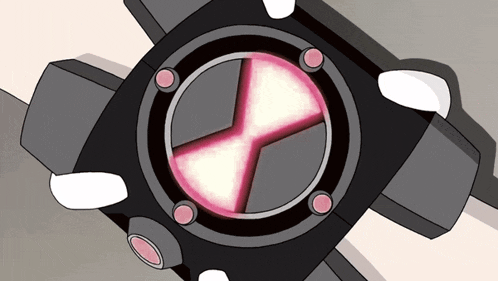 a cartoon drawing of a watch with a red x on it