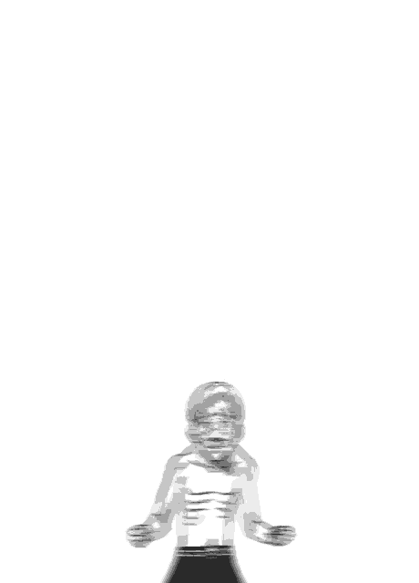 a black and white drawing of a man 's torso