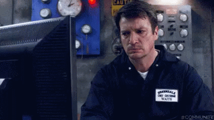 Frustrated Head Janitor - Community GIF - Community Nathan Fillion Head Janitor GIFs
