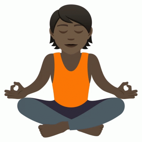 Meditation Joypixels Sticker - Meditation Joypixels Lotus Position ...