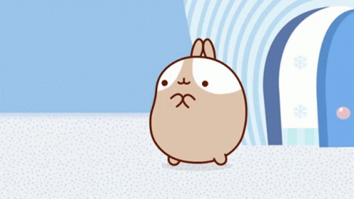 Hot Chocolate Molang GIF - Hot Chocolate Molang Thinking What To Drink GIFs