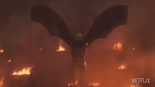 Flapping Wings Lucifer Morningstar GIF - Flapping Wings Lucifer Morningstar Gwendoline Christie GIFs