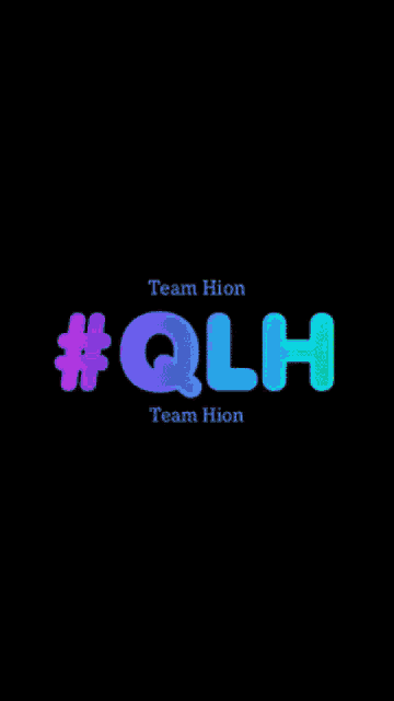 a logo for team hion #qlh team hion on a black background