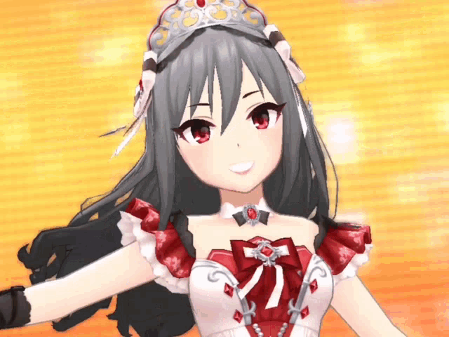 a close up of a cartoon character wearing a crown