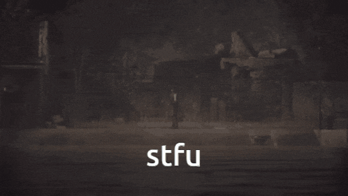 a man in a top hat holding a sniper rifle with stfu written on the bottom right