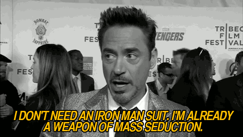 Flirt GIF - Robert Downey Jr Ironman Weaponofmassseduction GIFs
