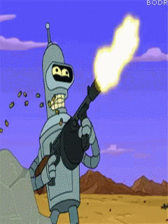 Bender Shoot GIF - Bender Shoot Bratatatat GIFs
