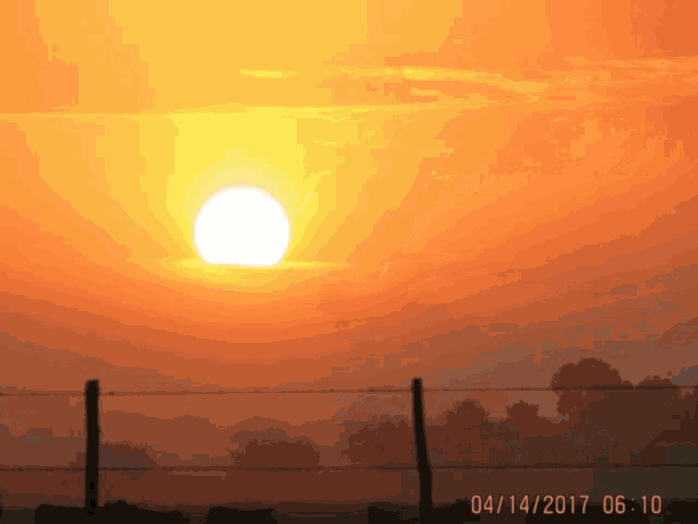 a photo of a sunset taken on 04/14/2017